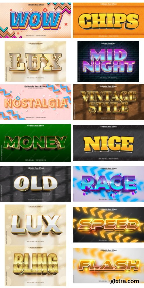 Editable Text Effect In Modern Trend Style 10 497xAI