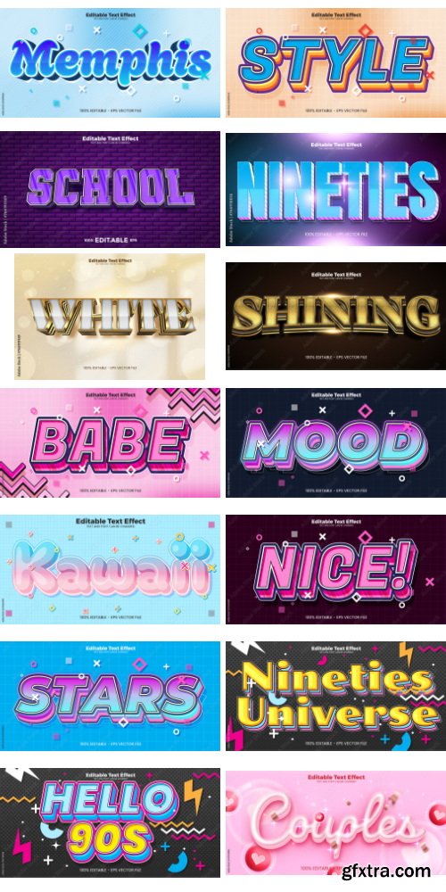 Editable Text Effect In Modern Trend Style 10 497xAI