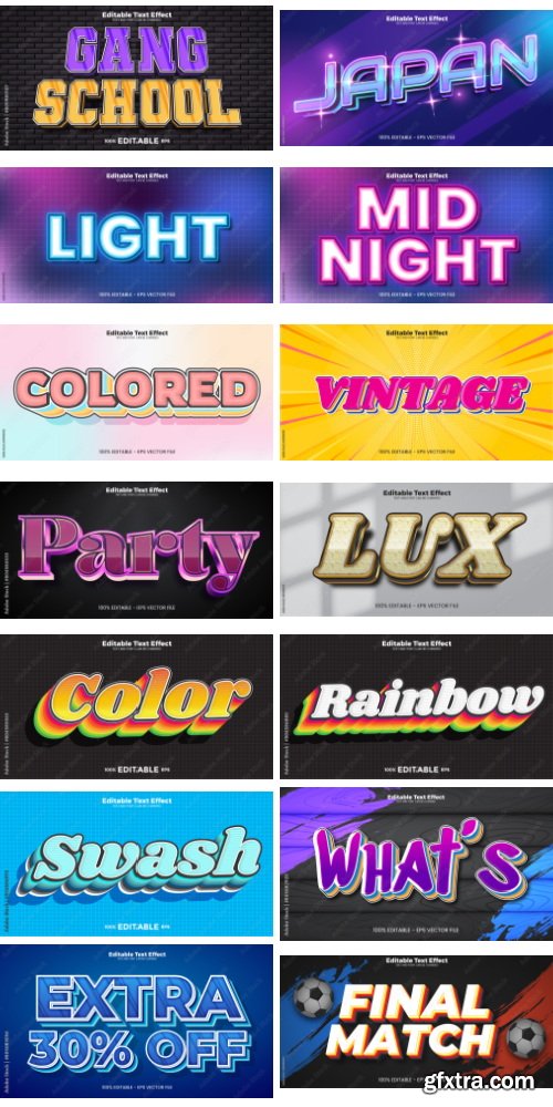 Editable Text Effect In Modern Trend Style 10 497xAI