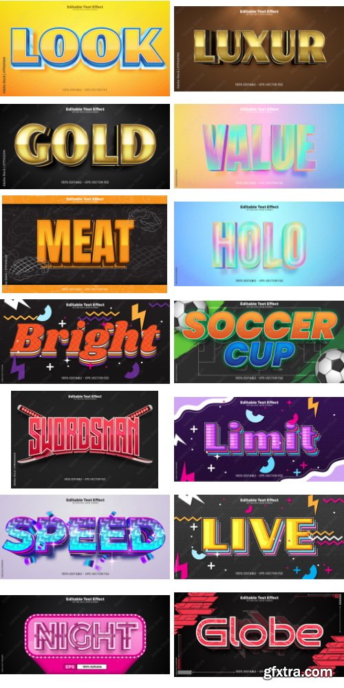 Editable Text Effect In Modern Trend Style 10 497xAI