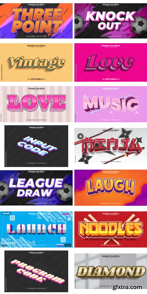 Editable Text Effect In Modern Trend Style 10 497xAI