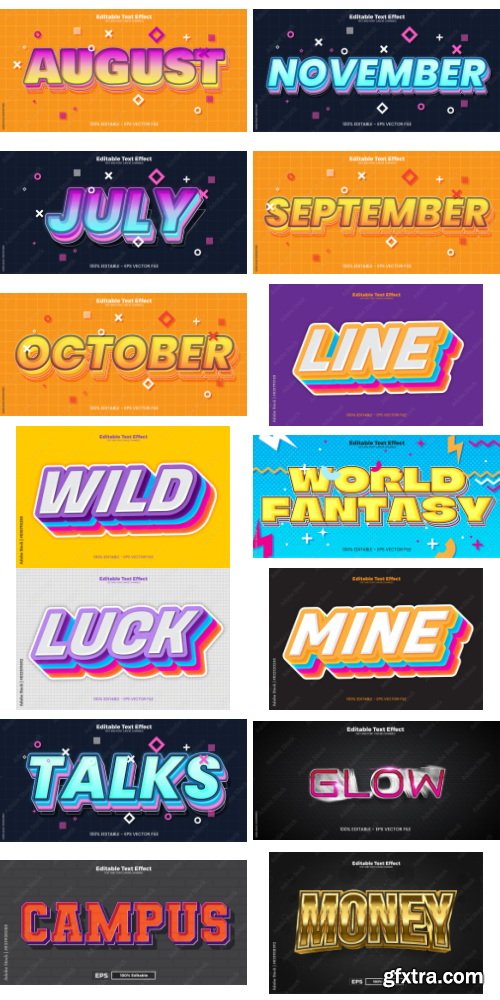 Editable Text Effect In Modern Trend Style 10 497xAI