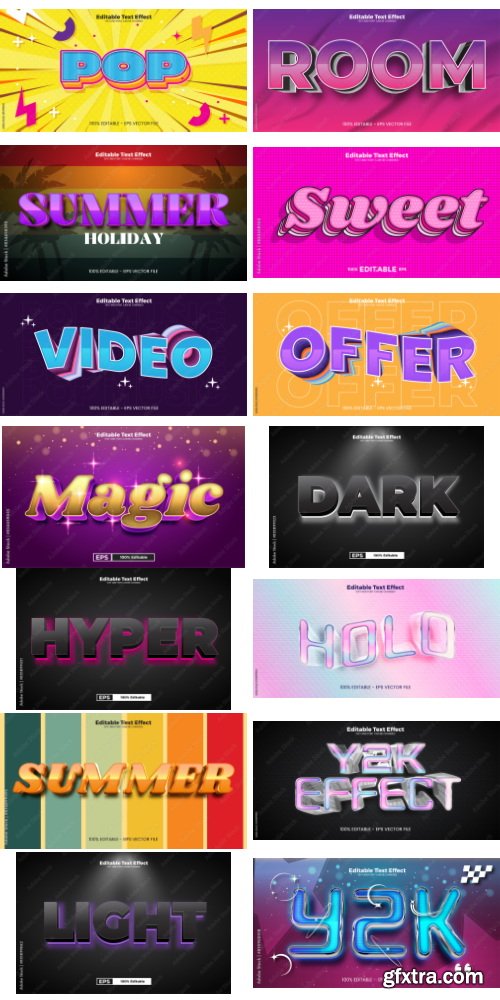 Editable Text Effect In Modern Trend Style 10 497xAI