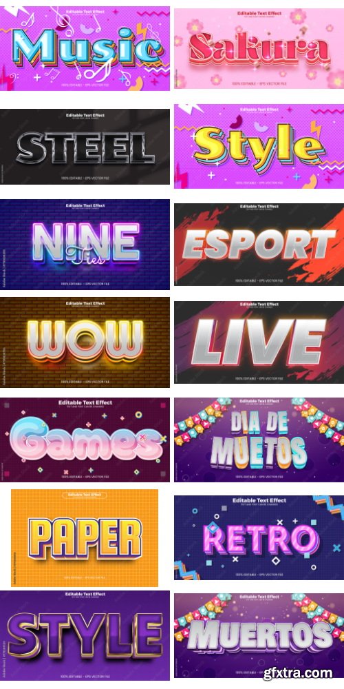 Editable Text Effect In Modern Trend Style 10 497xAI