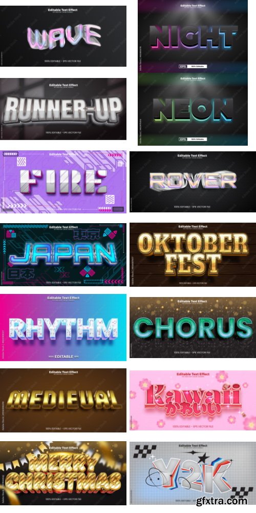 Editable Text Effect In Modern Trend Style 10 497xAI