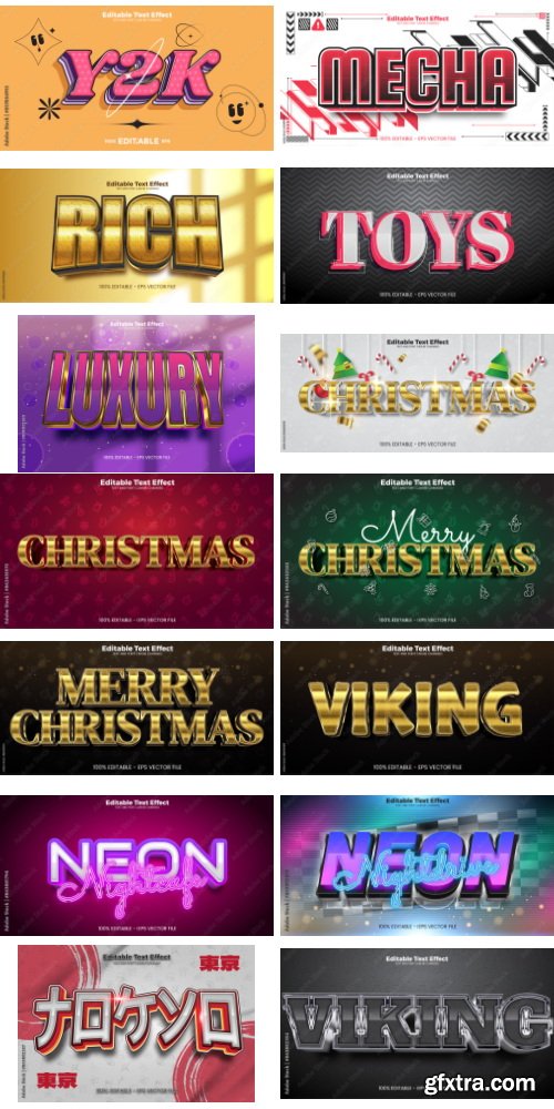 Editable Text Effect In Modern Trend Style 10 497xAI