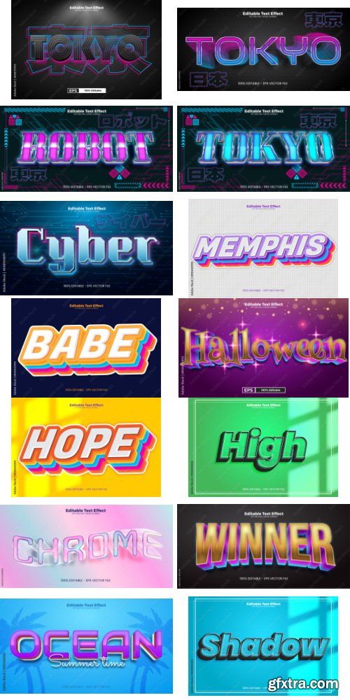 Editable Text Effect In Modern Trend Style 10 497xAI