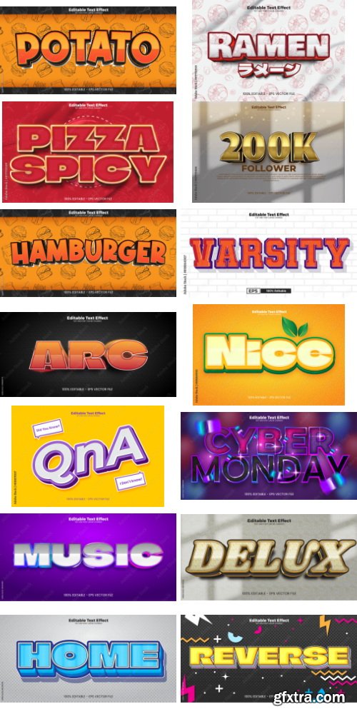 Editable Text Effect In Modern Trend Style 10 497xAI