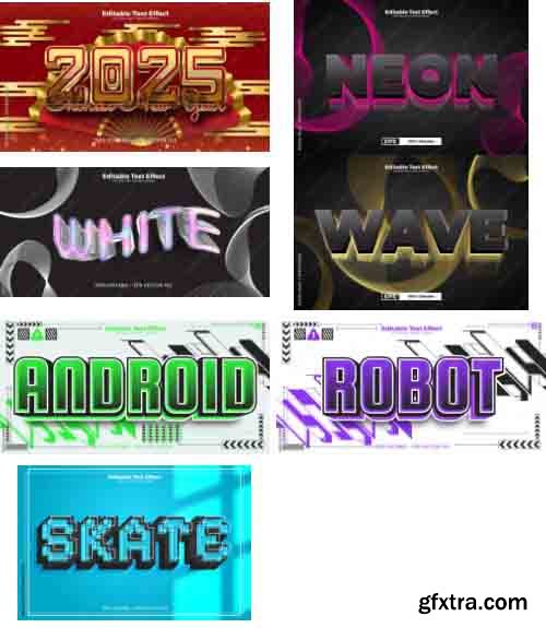 Editable Text Effect In Modern Trend Style 10 497xAI