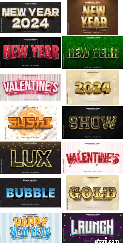 Editable Text Effect In Modern Trend Style 9 500xAI