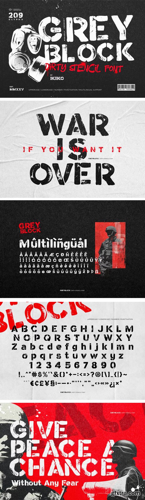 Myfonts - Greyblock Font Family