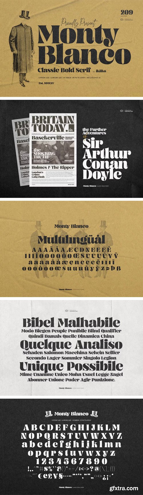Myfonts - Monty Blanco Font Family
