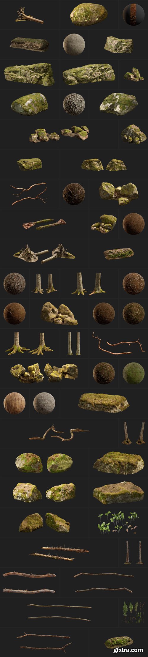 Quixel MegaScans - Nordic Forest Collections