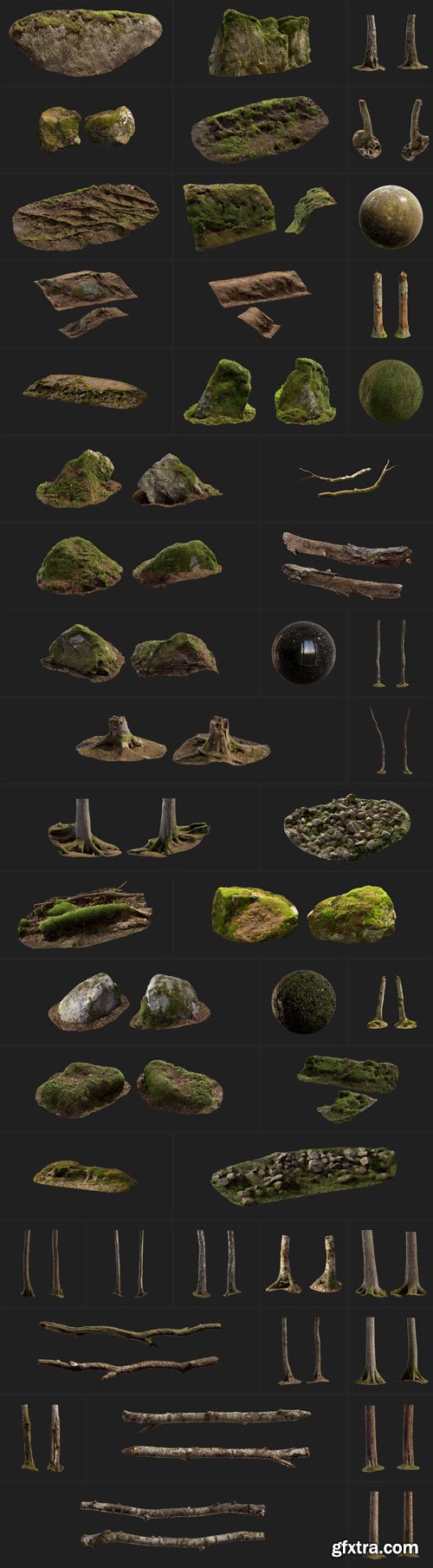 Quixel MegaScans - Nordic Forest Collections