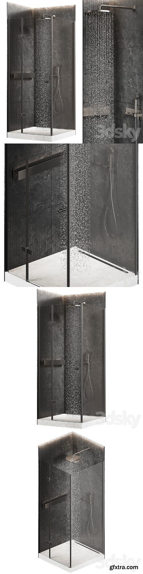 3dsky Pro - Corner shower