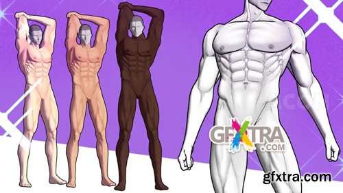 Acon3D - 3D Buff Man A2 for CLIP STUDIO PAINT