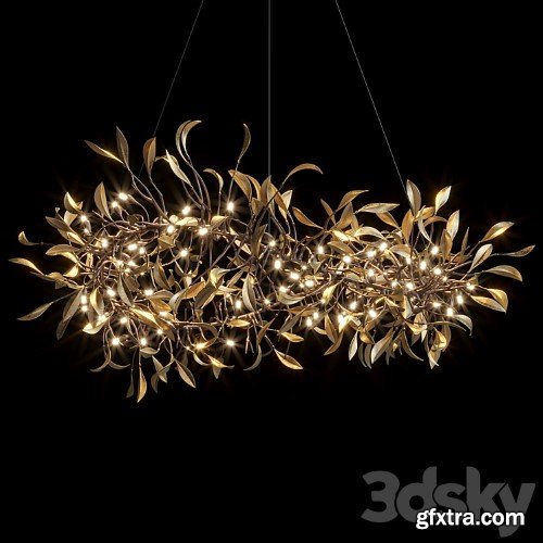 3dsky Pro - Hanging chandelier Vargov Design - Olive