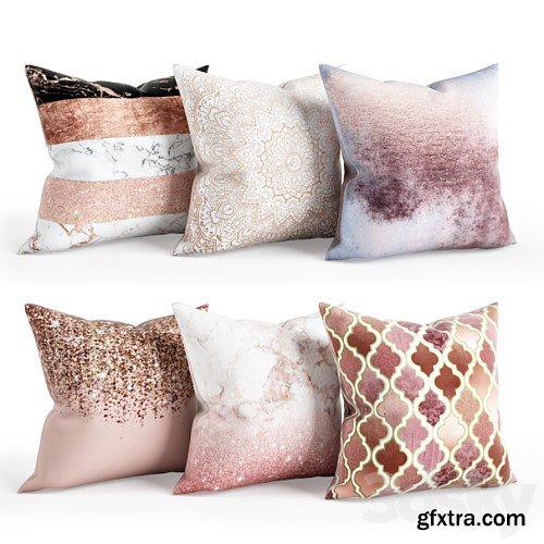 3dsky Pro - Rose_Gold_Pillow_Set_002