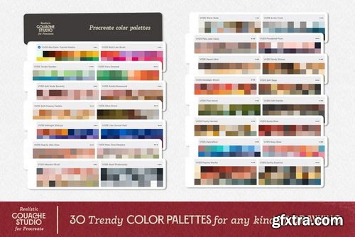 VVDS Realistic Gouache Studio for Procreate