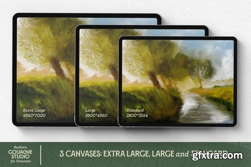 VVDS Realistic Gouache Studio for Procreate