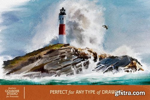 VVDS Realistic Gouache Studio for Procreate