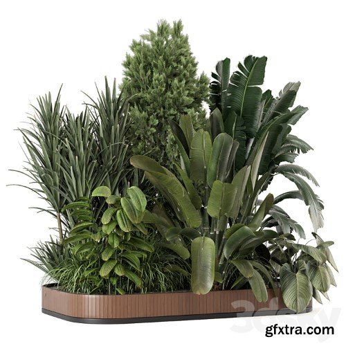 3dsky Pro - Outdoor Garden Set Bush and Tree 2615