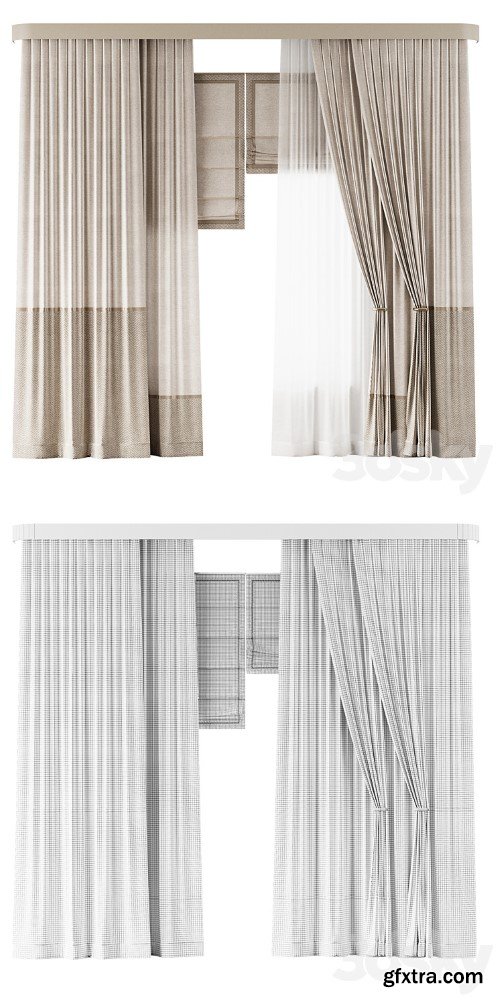 3dsky Pro - Curtains set 08