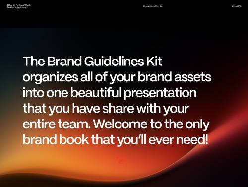 'Premium Brand Guidelines System'