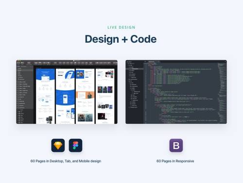 'Ehya 60 Landing Pages Design & HTML/CSS Template'