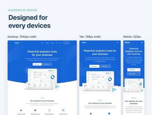 'Ehya 60 Landing Pages Design & HTML/CSS Template'