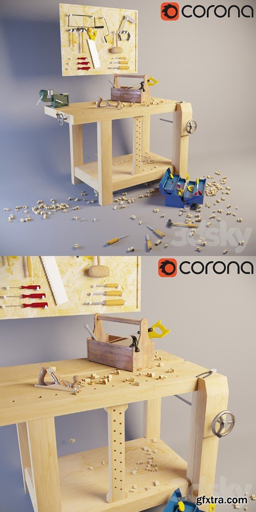 3dsky Pro - Table with tools