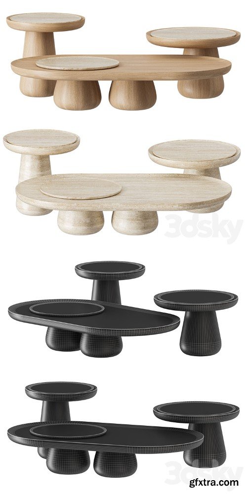 3dsky Pro - Mohdern Bold Coffee Tables