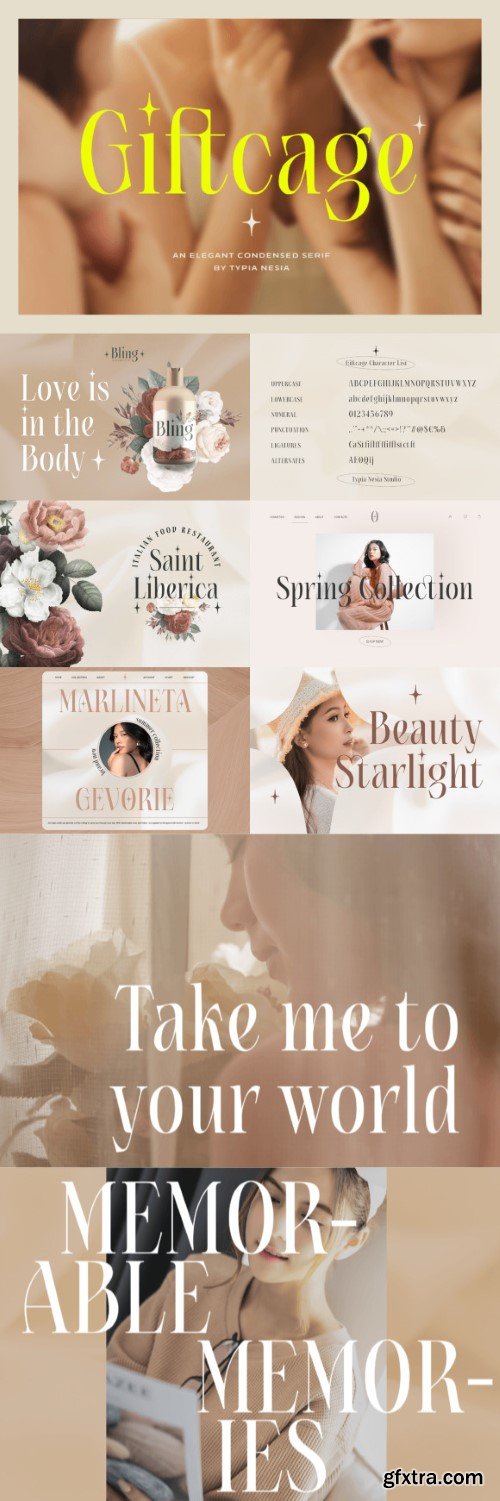 Giftcage - Elegant Beauty Condensed Serif