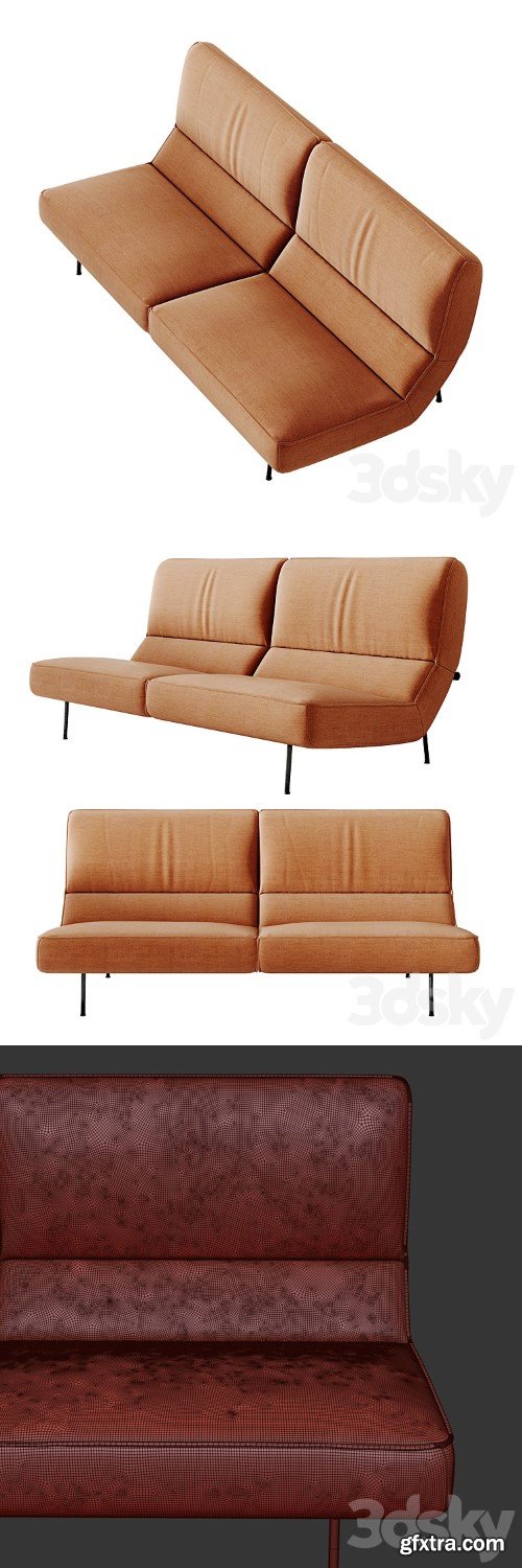 3dsky Pro - two-seat sofa