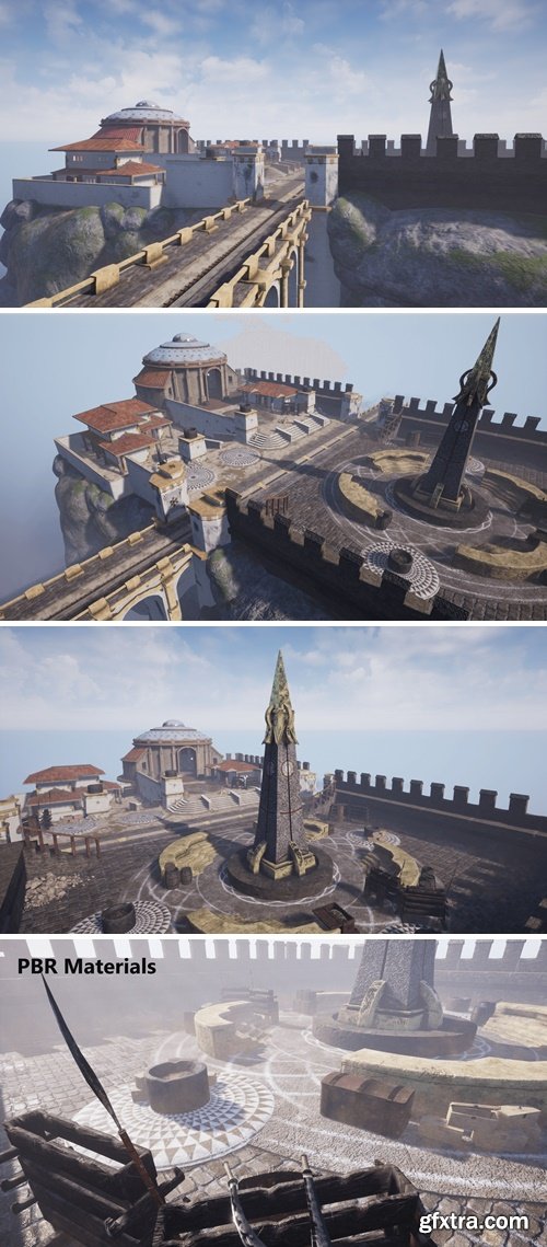 FAB - Modular Temple Plaza 4k PBR v4.16+ FAB - Modular Temple Plaza 4k PBR v4.16+