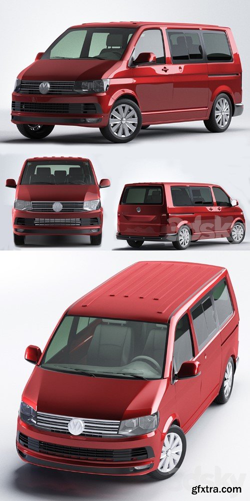 3dsky Pro - Wolkswagen Transporter T6 kombi