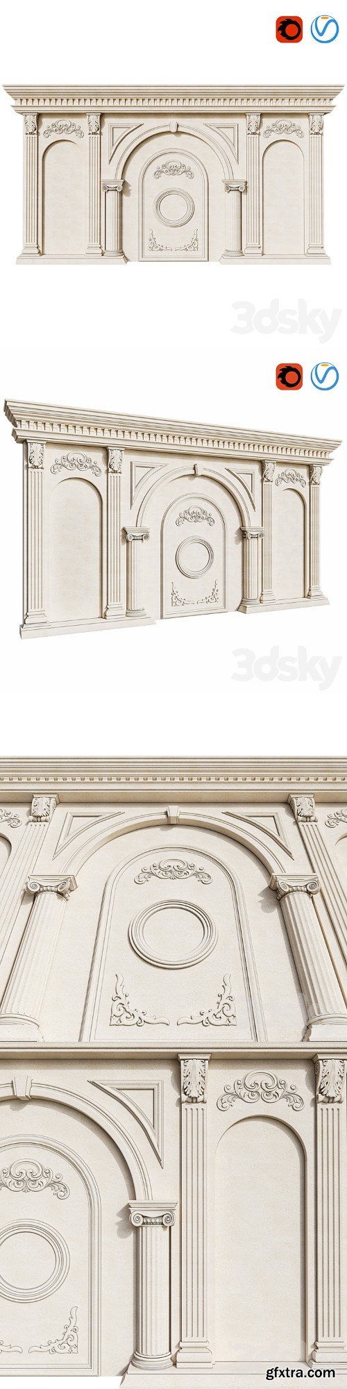 3dsky Pro - Classic Facade Element