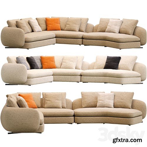 3dsky Pro - Saint German Sofa By Poliform