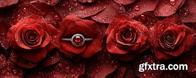 Valentine's Day Background Illustrations with AI 2, 39xJPG