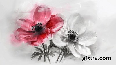 Valentine's Day Background Illustrations with AI 2, 39xJPG