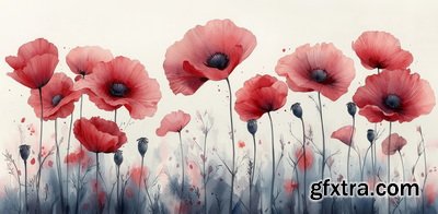 Valentine's Day Background Illustrations with AI 2, 39xJPG