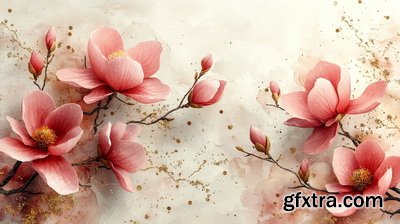 Valentine's Day Background Illustrations with AI 2, 39xJPG