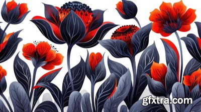 Valentine's Day Background Illustrations with AI 2, 39xJPG