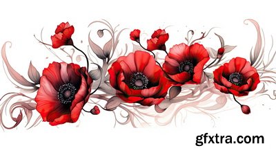 Valentine's Day Background Illustrations with AI 2, 39xJPG