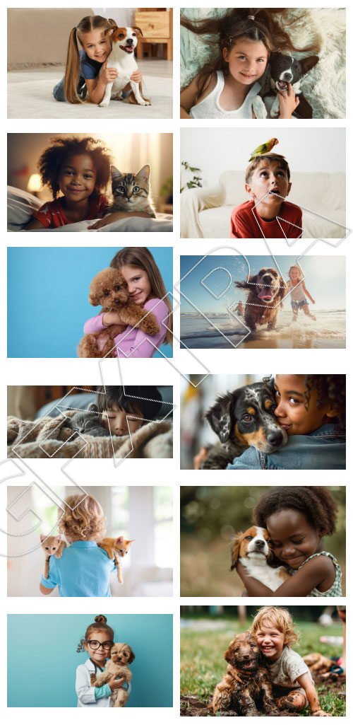 Kids &amp; Pets 2, 55xJPG