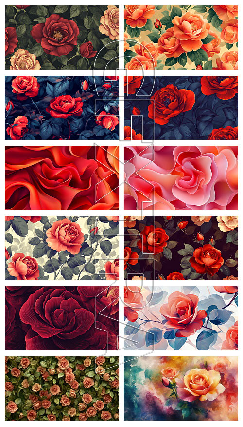 Valentine's Day Background Illustrations with AI 3, 37xJPG