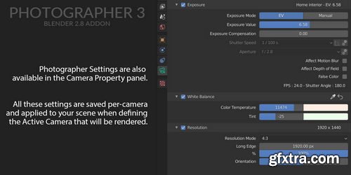 Gumroad - Photographer 5.4.13 Blender Add-on