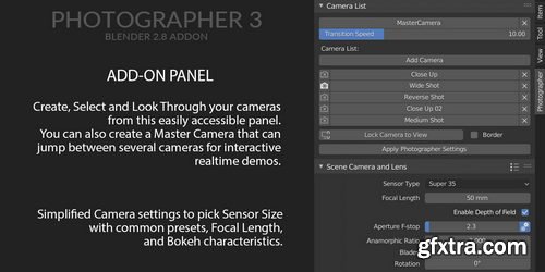 Gumroad - Photographer 5.4.13 Blender Add-on Gumroad - Photographer 5.4.13 Blender Add-on