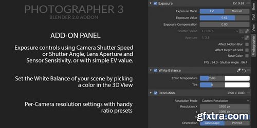 Gumroad - Photographer 5.4.13 Blender Add-on