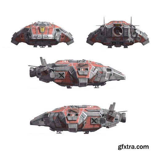 Cgtrader - Tug Ship VR / AR / low-poly 3d model